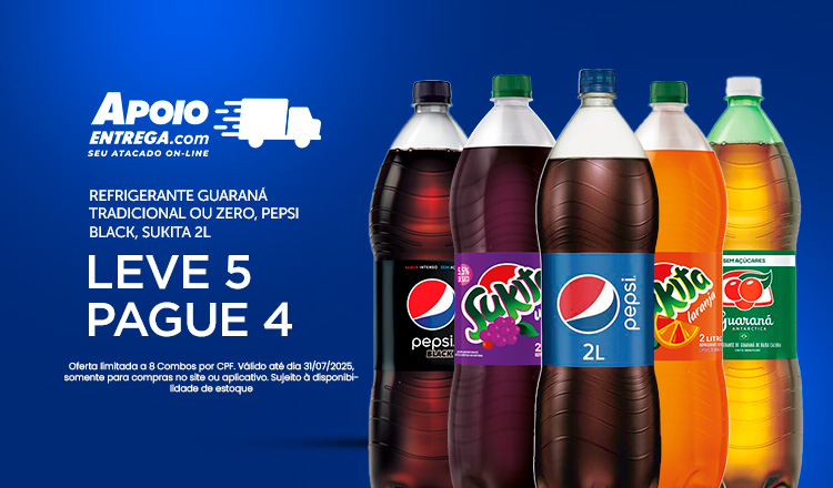 Refrigerante Guaraná 2L Leve 5 Pague ate 31/07